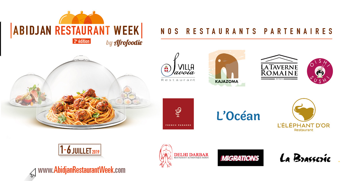 Les Restaurants partenaires d'Abidjan Restaurant Week 2019